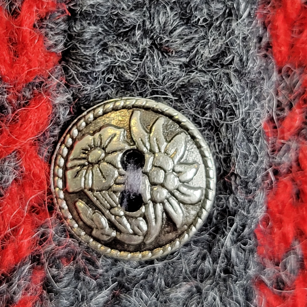 American Eagle AE Vintage Christmas Shetland Wool Cardigan Sweater Nordic - Picture 5 of 7